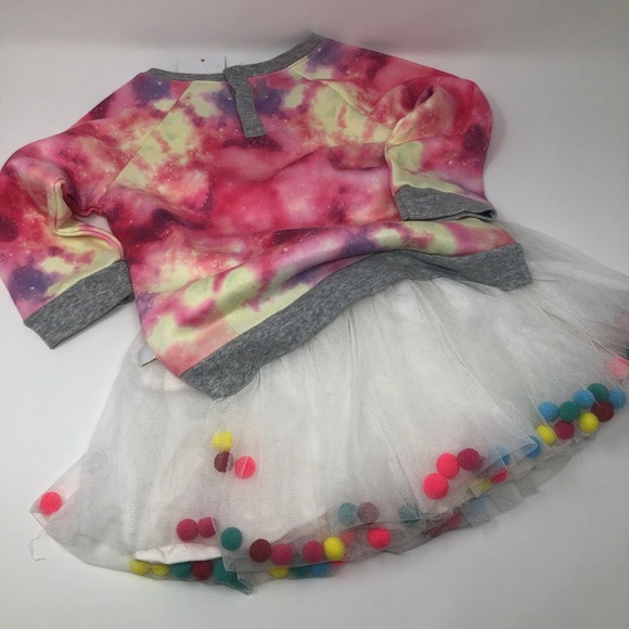 Rosie Pope Baby Girl Pink Grey Sweatshirt - Picture 4 of 7